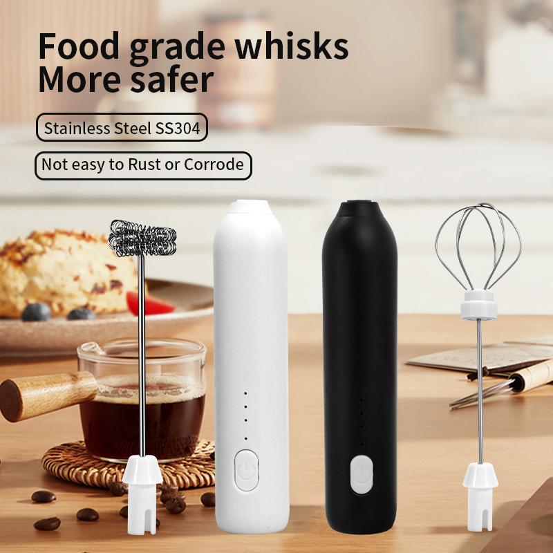 Electric Milk Frother Handheld - Mousseur à café électrique 2 en