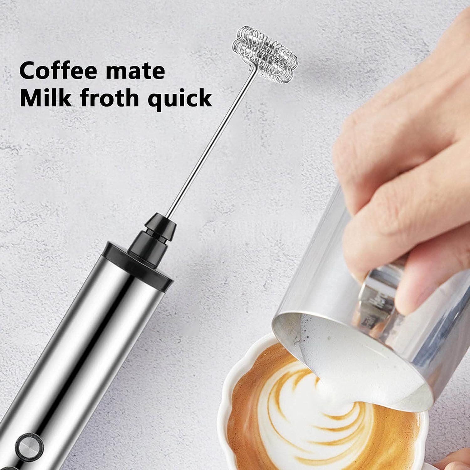 Electric Milk Frother Handheld - Mélangeur à lait électrique portatif Magpie
