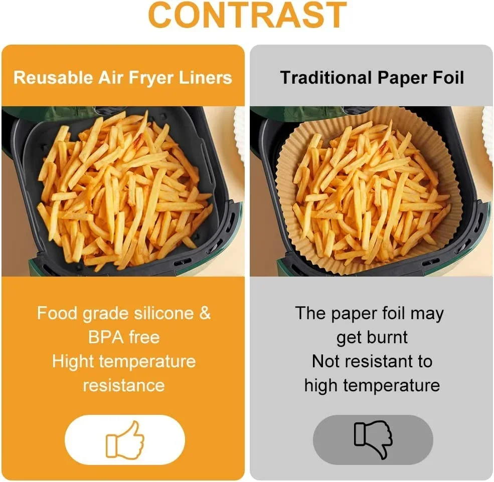 Pot en Silicone pour friteuse  - Air Fryer Silicone Pot Liner avis et prix