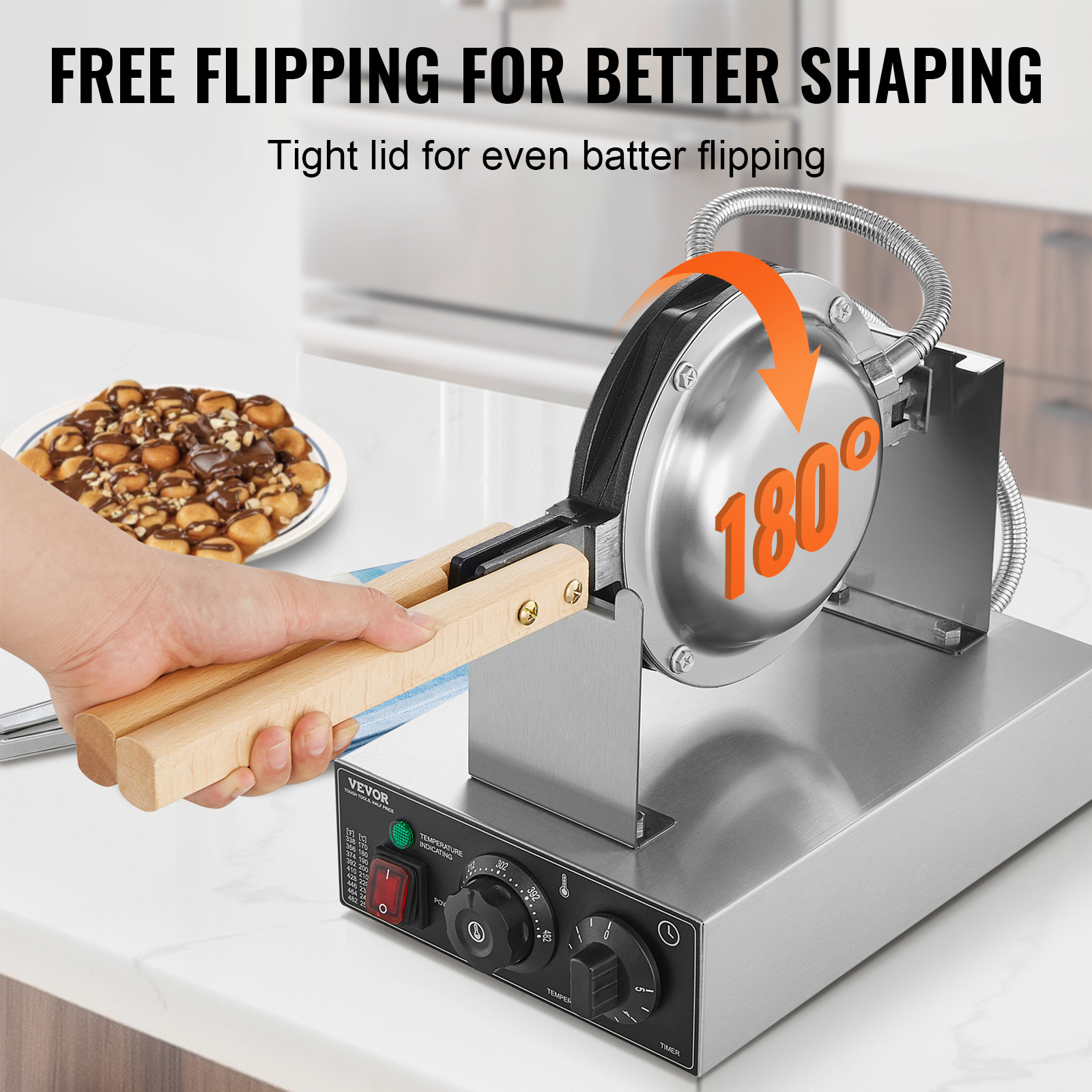 HomeWise – gaufrier à bulles d - Mini Waffle Maker Machine avis et prix